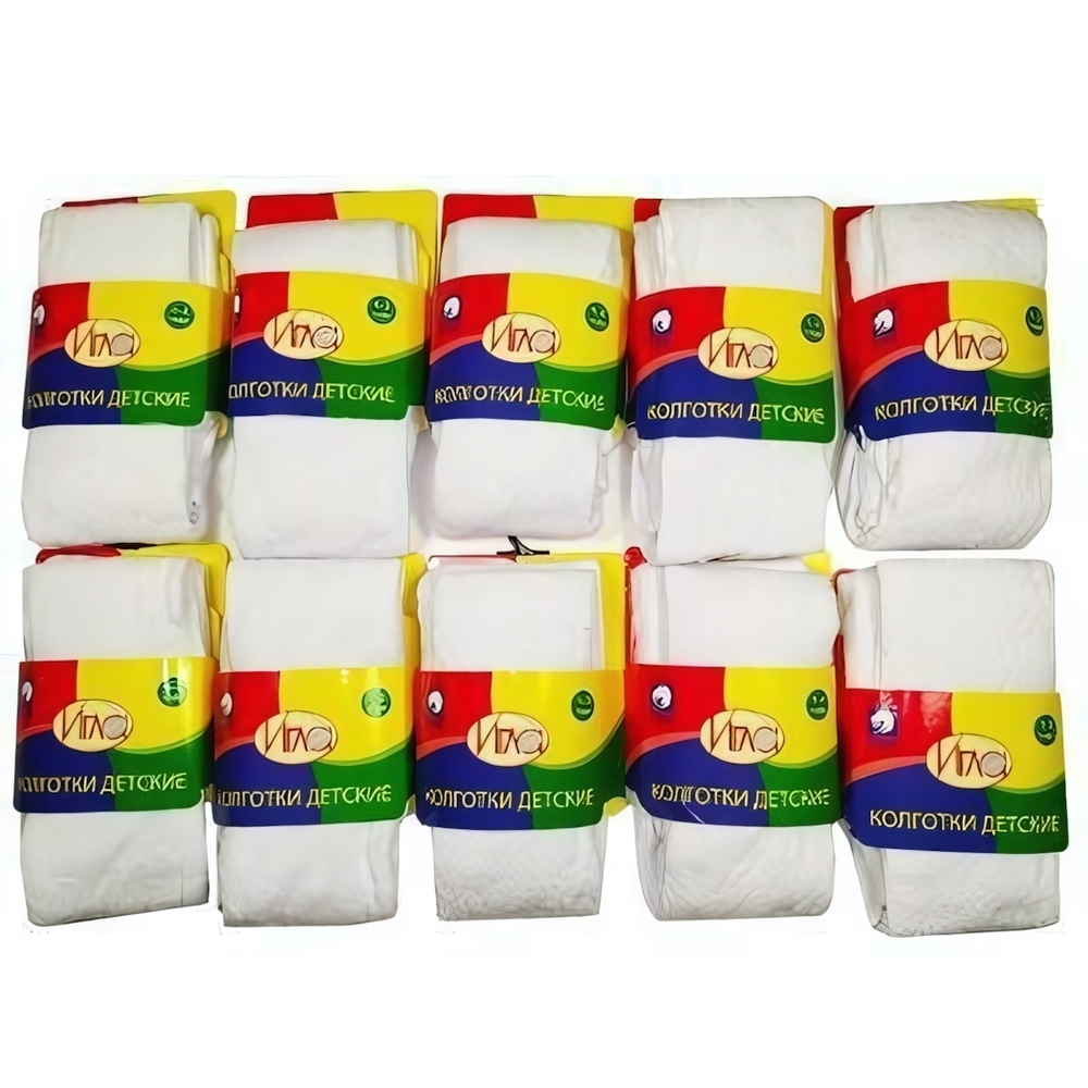 Колготки для девочек К-71 146р. белый (Игла), 1 шт.