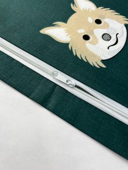 Постельное белье "Dogs " 1,5-сп  наволочка 50х70 1шт Простынь на резинке 90х200 см Пододеяльник 145х215 см Сказка сатин