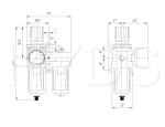 AC3010-03 Блок подготовки воздуха G3/8, 10 бар
