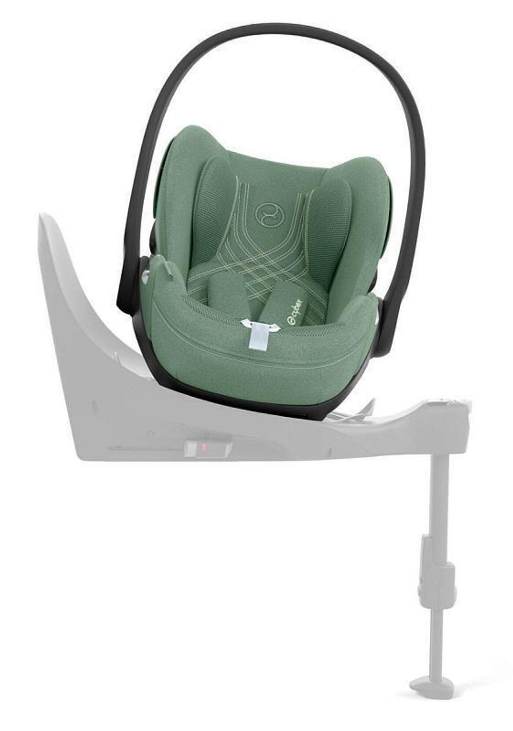 Коляска 3 в 1 Cybex Priam IV Matt Black complete и автокресло Cloud T i-Size Leaf Green Plus Off White
