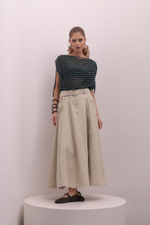 Юбка джинсовая А-силуэта миди