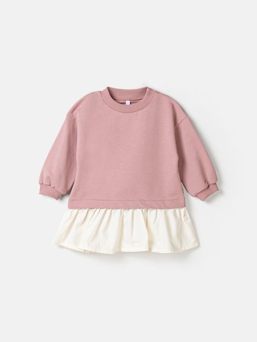 Платье с хлопковой юбкой 