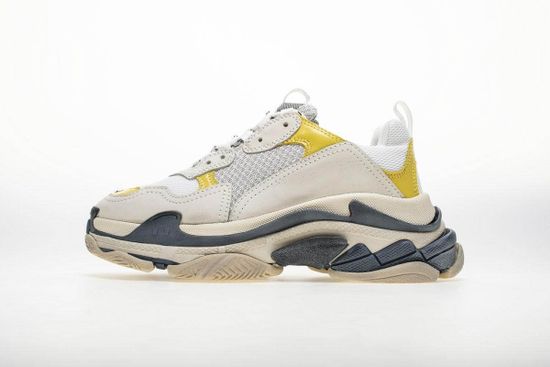 Кроссовки Balenciaga Triple S Light Grey/Yellow