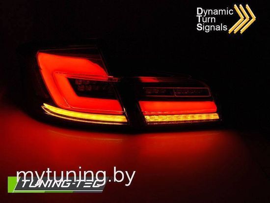 Фонари задние LED BAR SEQ BLACK для BMW F10 10-16
