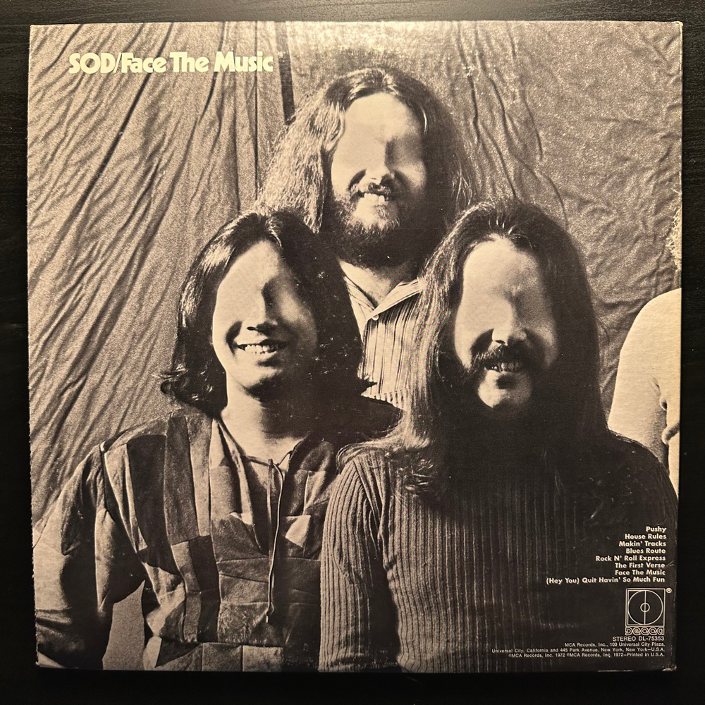 Sod - Face The Music (США 1972г.)