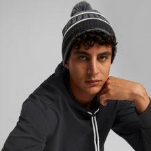 Шапка спортивная PUMA Pom Beanie, 02403901, черно-серый