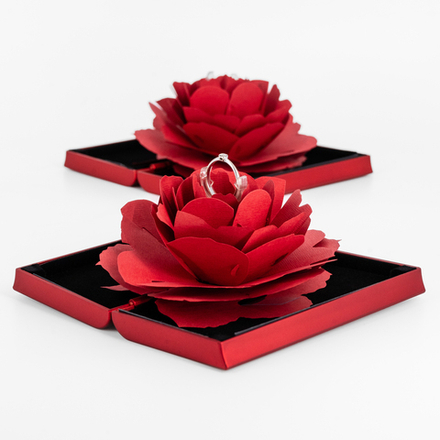 Футляр пластиковый "РАСЦВЕТАЮЩАЯ РОЗА"