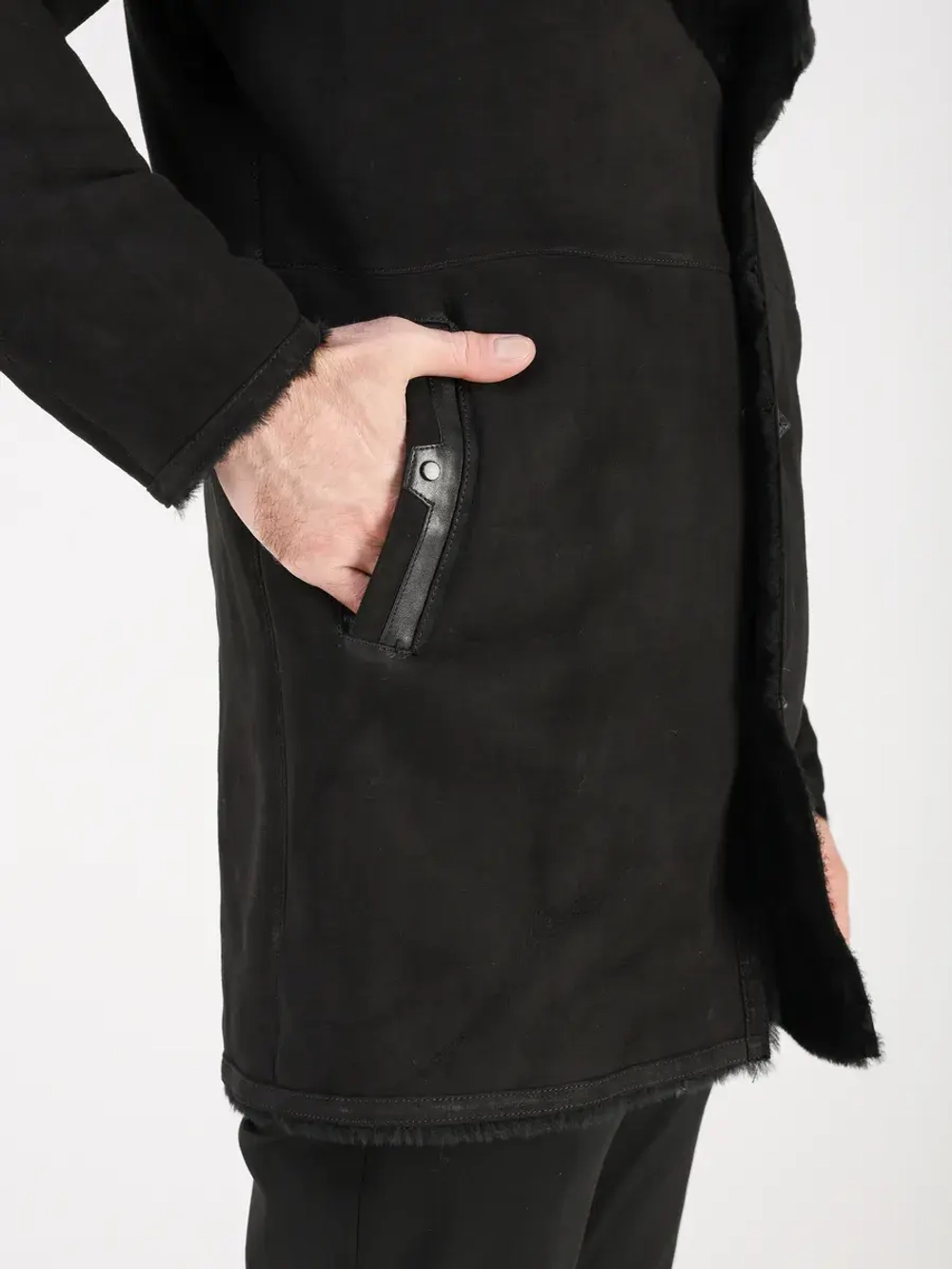 Дубленка зимняя натуральная куртка - пальто