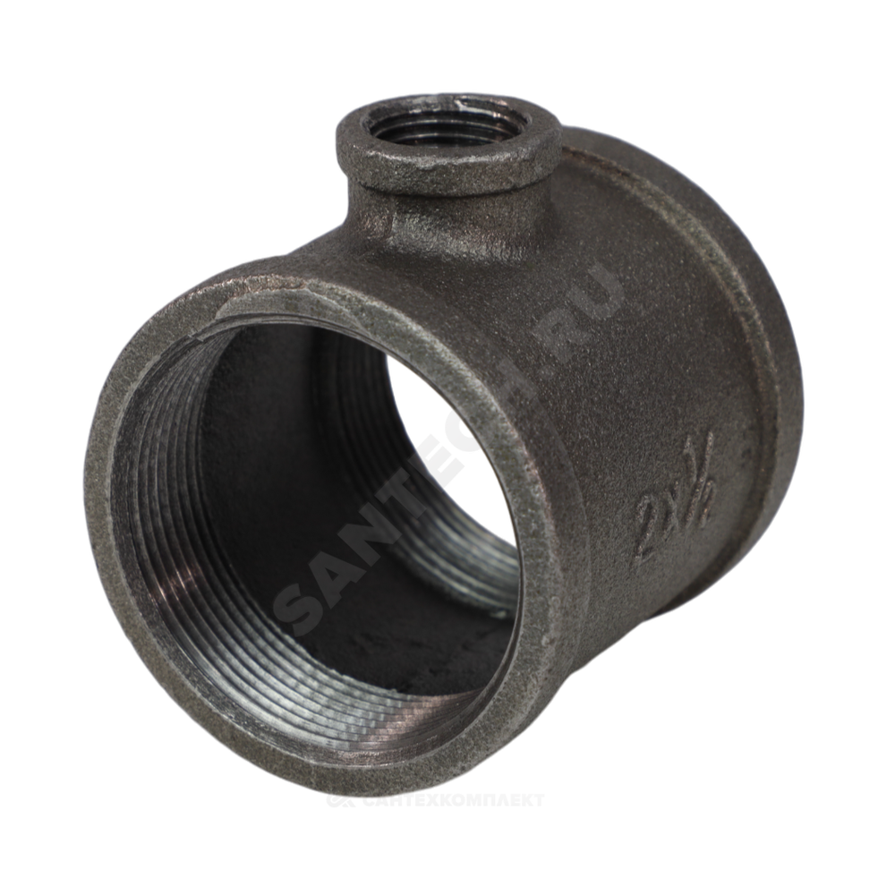 Тройник переходной чугун Ду 25х15 (1"х1/2") ВР/ВР Fittex PLUS