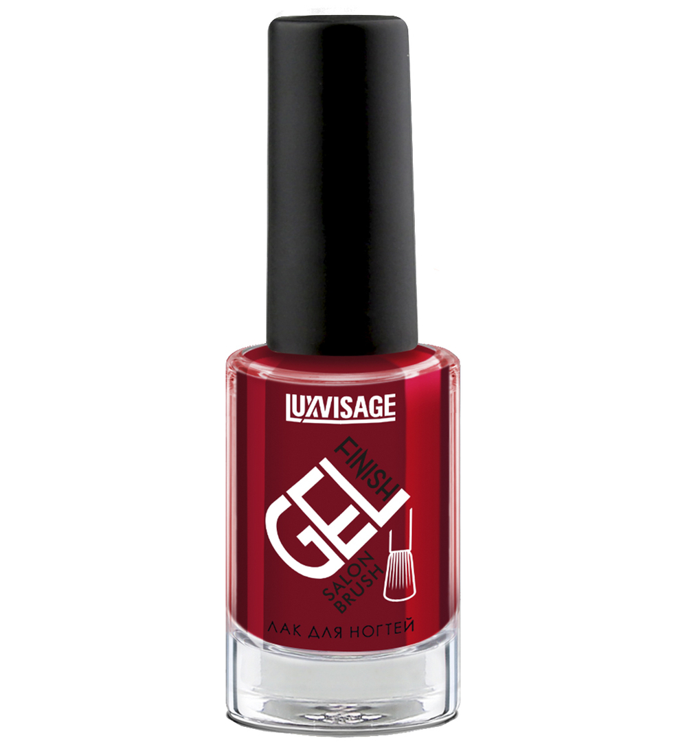 LuxVisage ЛАК для ногтей GEL finish тон 07 КОРОЛЕВСКИЙ КРАСНЫЙ 9мл