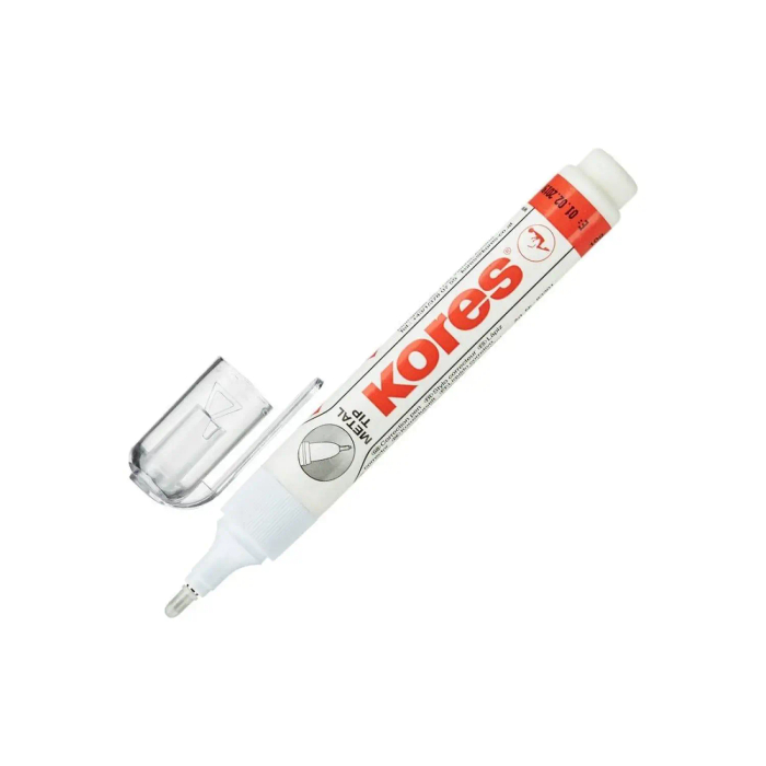 Корректирующий карандаш 6г (4.8мл) Kores, металл. наконеч, быстросохнущая