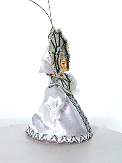 Кукла-подвеска Снежинка-Снегурочка