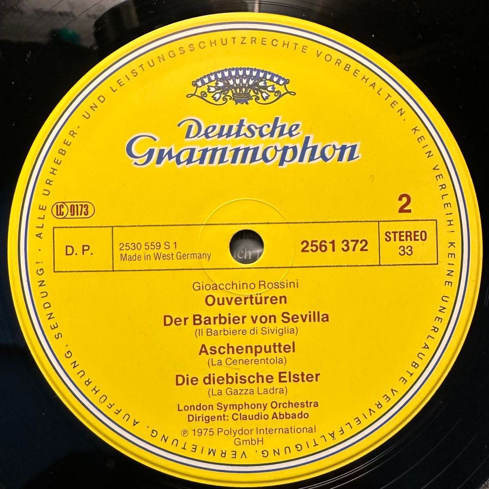 Стравинский, Россини - Лондонский симфонический оркестр (Германия 1980г.)