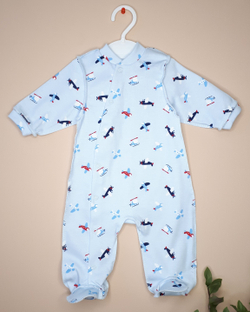 Комбинезон Самолётики (голубой)