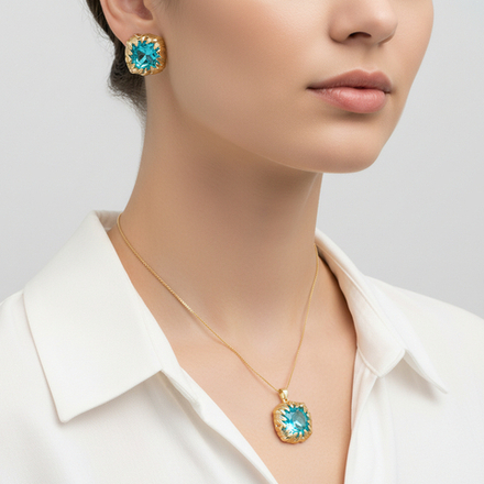 Комплект Fiore Luna, колье и серьги SG209474E-002 G