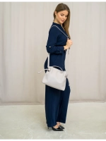 Сумка мешок через плечо средняя натуральная кожа