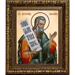 Нафан (Натан) святой пророк. Икона на холсте.