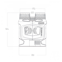 Бинокль с дальномером Vector Optics FORESTER 10х42 (SCBRF-01) — габариты