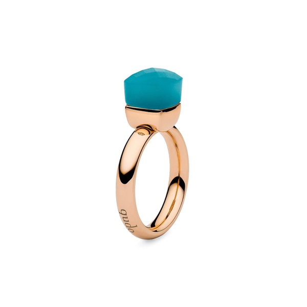 Кольцо Qudo Firenze turquoise opal 18 мм 610616/17.8 BL/G размер 17,8