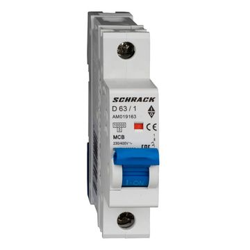 Автоматический выключатель Schrack Technik 1P D 63A 10kA Amparo AM019163--