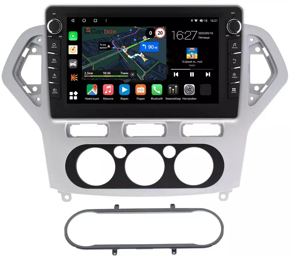 Магнитола для Ford Mondeo 4 2007-2010 - Canbox 1017 Android 10, ТОП процессор, CarPlay, 4G SIM-слот