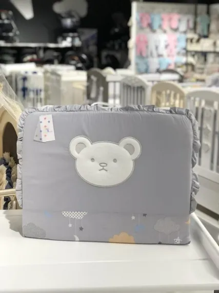 Набор в кровать для новорожденных Lollycottons Deni, Серый