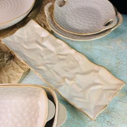 Lenardi 205-710 Прямоугольное блюдо 37см ДЮНА в под.уп.(х24)Фарфор