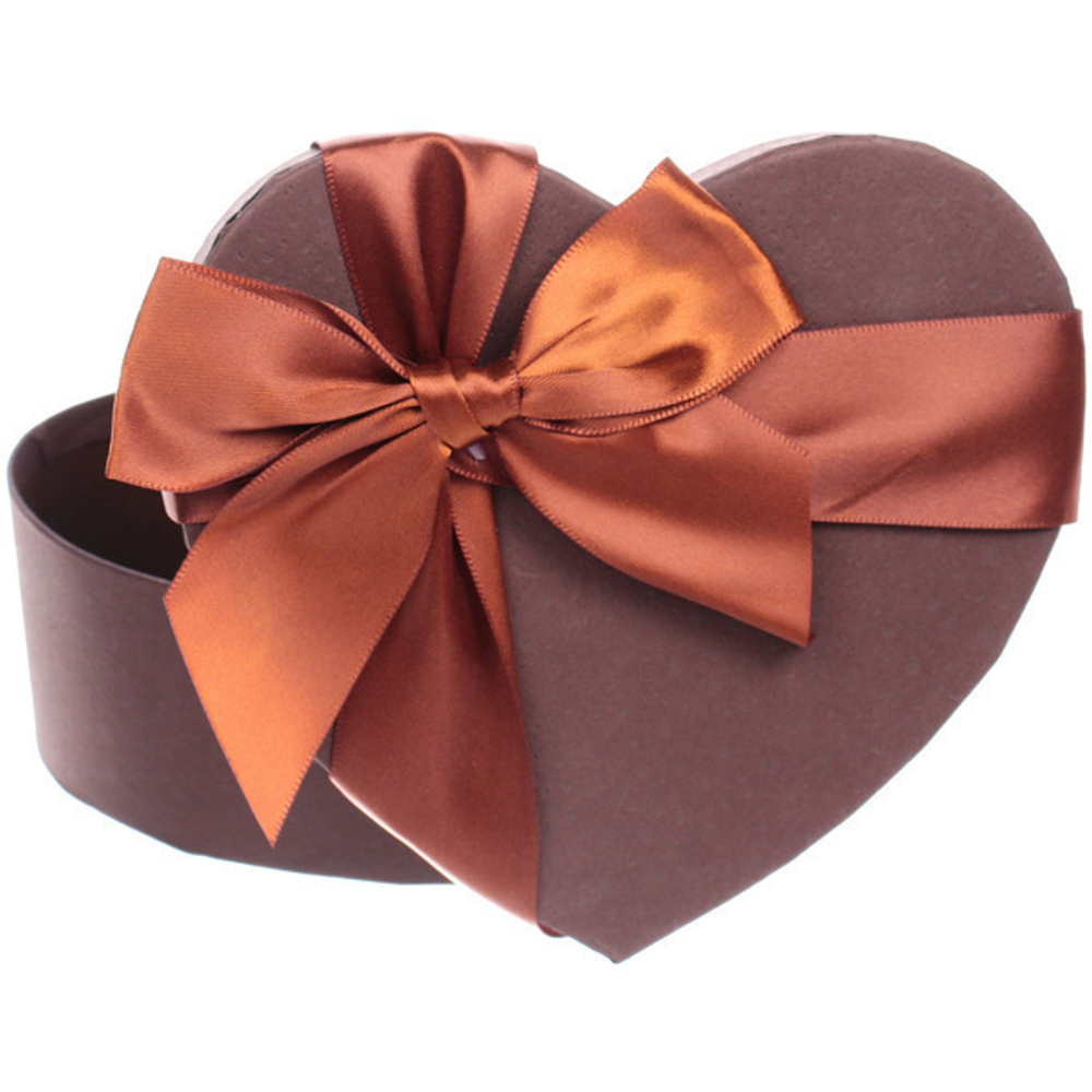 Коробка подарочная «Подарок от сердца» 16*14*6 см, шоколад