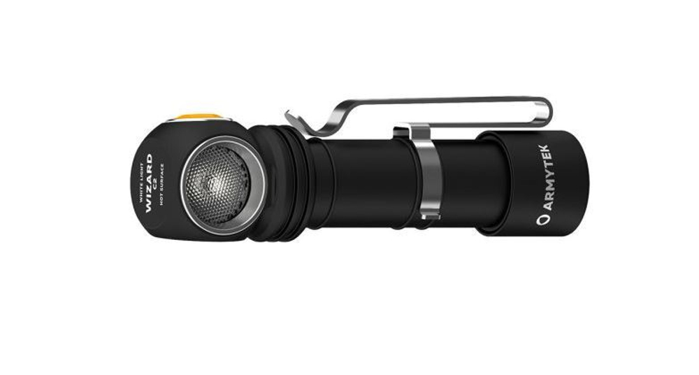 Фонарь налобный-мульти Armytek Wizard C2 Magnet USB LH351D, 1200 lm, белый, до 108м, 1x18650, IP68, 64г