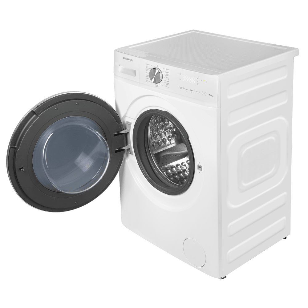 Узкая стиральная машина c инвертором и паром MAUNFELD MFWM127IWH053