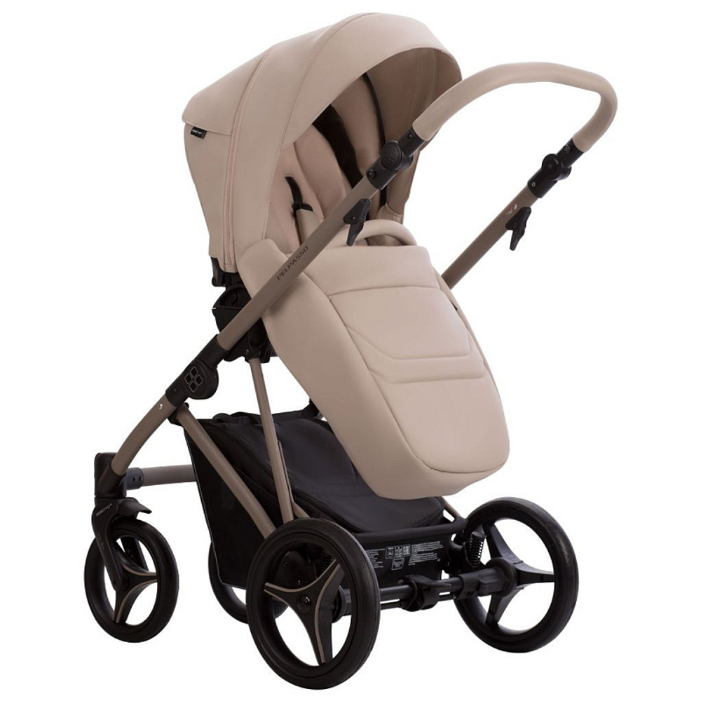 Детская коляска Bebetto Pelpasso Pro 2 в 1 02 св.бежевая кожа