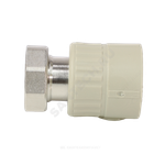 Муфта PP-R комбинированная серая Дн 25х1" с накидной гайкой VALFEX 10139125Г