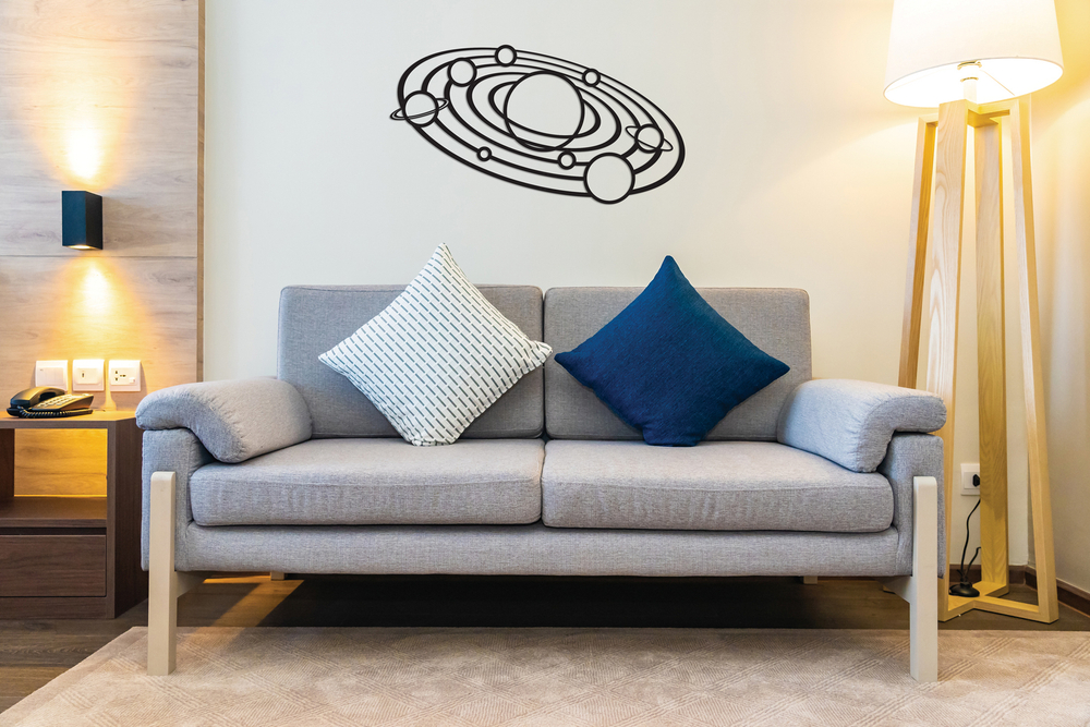 Деревянный декор настенный, панно, сборная модель EWA Design Солнечная система