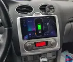 Магнитола для Ford Focus 2 2004-2011 (климат) - Redpower 85136S PRO/PROmax ТОП звук, 2K QLED, Android 14, Быстрейшая, CarPlay, 4G SIM-слот