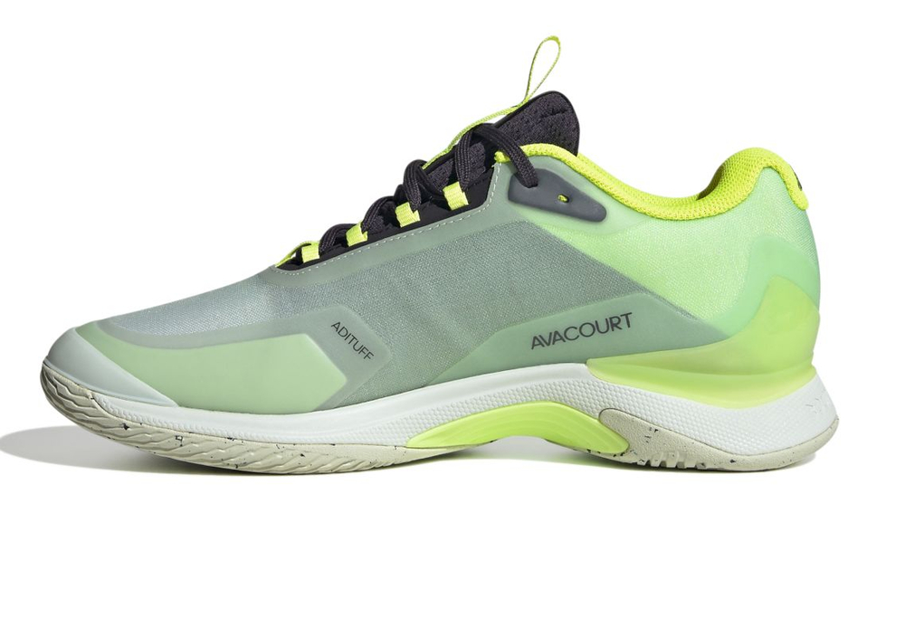 Женские теннисные кроссовки Adidas Avacourt 2 - green spark/core black/lucid lemon