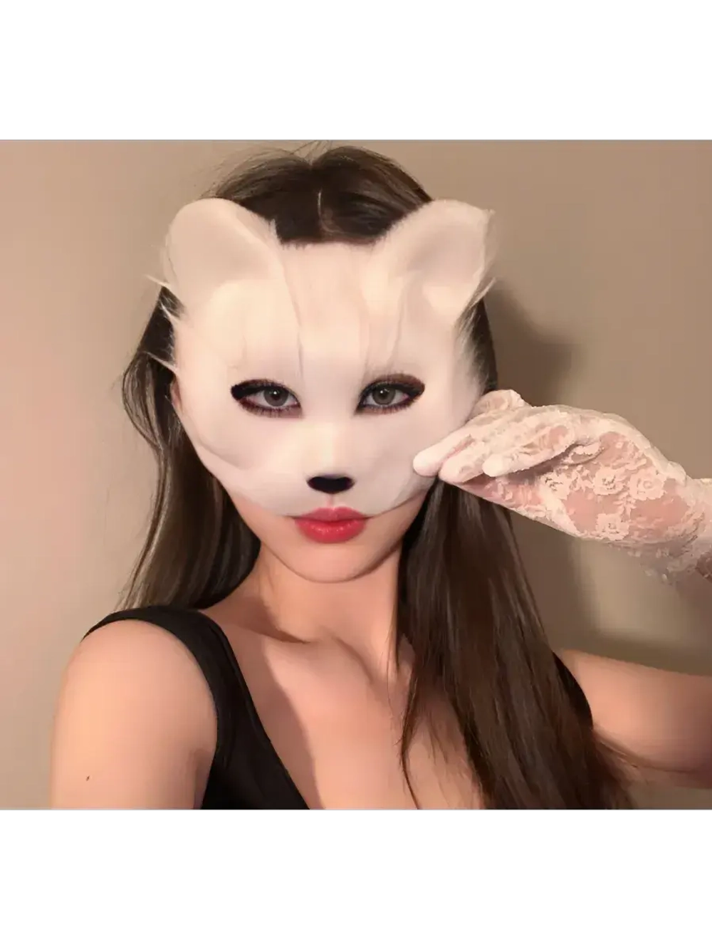 Маска кошечки для квадробики кошка