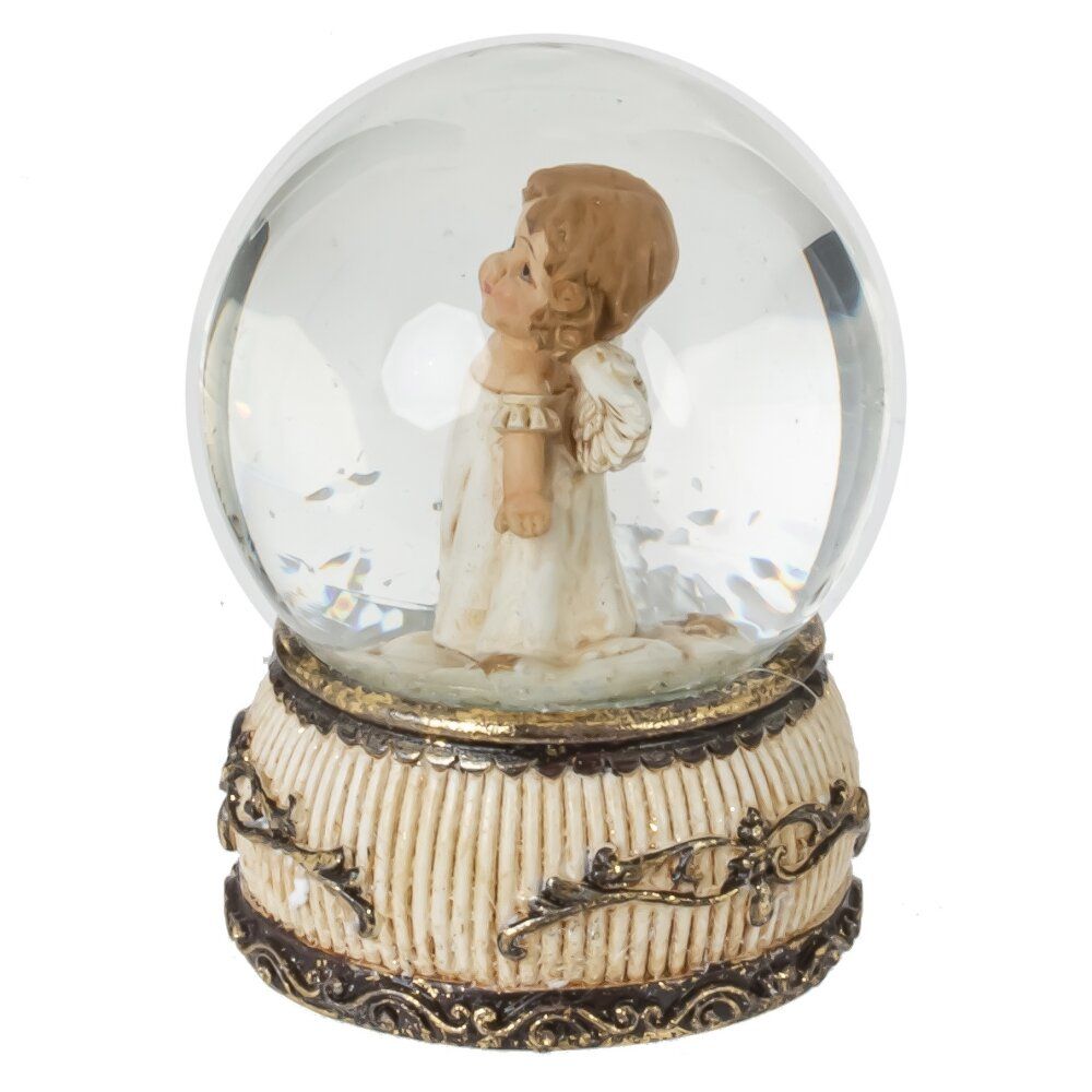 GAEM Фигурка декор в стекл шаре "Ангел", D 6.5 см, L6,5 W6,5 H9 см