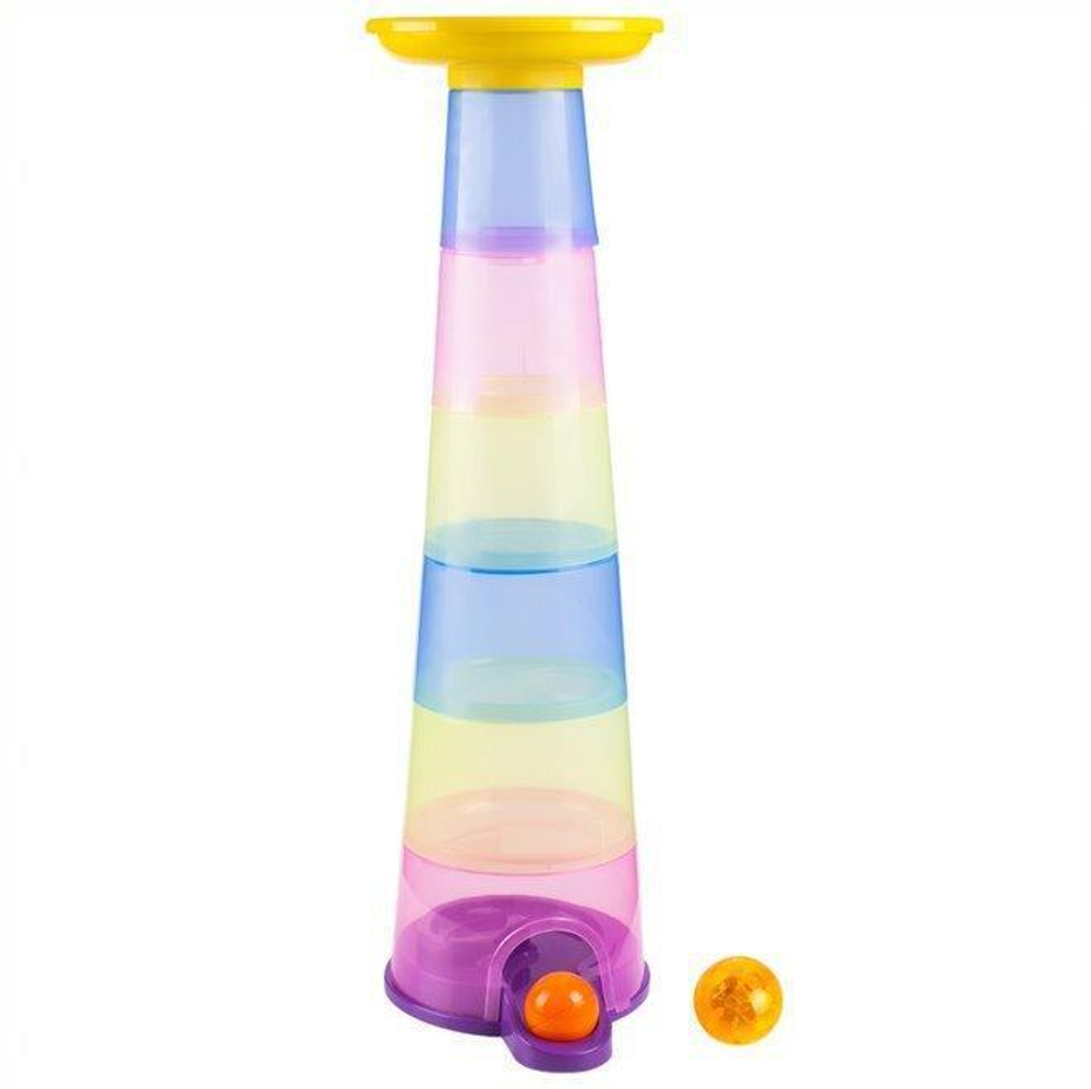 Пирамидка "Увлекательная башня-горка" 60см. (Fancy Baby)