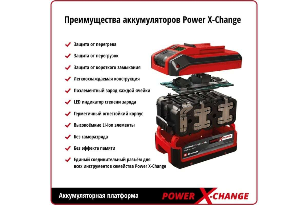 Набор аккумуляторного инструмента 18V Einhell PXC TE-TK 18/2 Li Kit (CD+AG) АКБ 4Ач и ЗУ