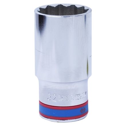 Цена на KING TONY (423032M) Головка торцевая глубокая двенадцатигранная 1/2", 32 мм