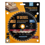 Пильный диск по дереву с гвоздями, ф190 х 30 мм, 40 зубов Denzel