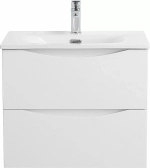Тумба с раковиной BelBagno MARINO-CER-N-700-2C-SO-BL-P Bianco Lucido