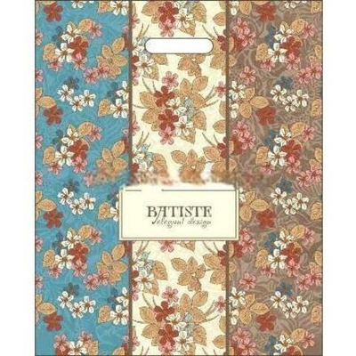 Пакет с прорубной ручкой ПВД 38х47 (60 мкм) "Батист" лам. (50/500 шт.) Интерпак