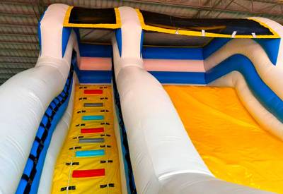 Надувная водная горка с бассейном «Пляжный оазис 2», 13*5*6 м