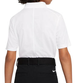 Футболка для мальчика теннисная Nike Dri-Fit Victory Golf Polo - white/black