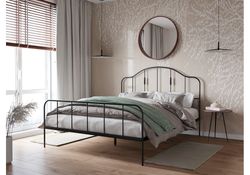 Двуспальная кровать Милена 160х200 черная