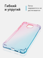 Чехол ROSCO для Xiaomi Redmi Note 9 Pro;Xiaomi Redmi Note 9S оптом (арт. XM-RN9S-HARD-TPU-PINK-BLUE)