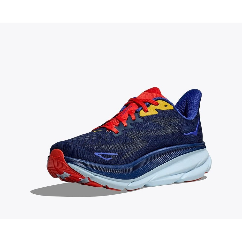 Кроссовки мужские HOKA M CLIFTON 9 WIDE Bellwether Blue / Dazzling Blue