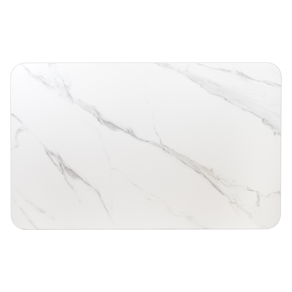 Стол Festa 140x85x77см, керамогранит белый мрамор