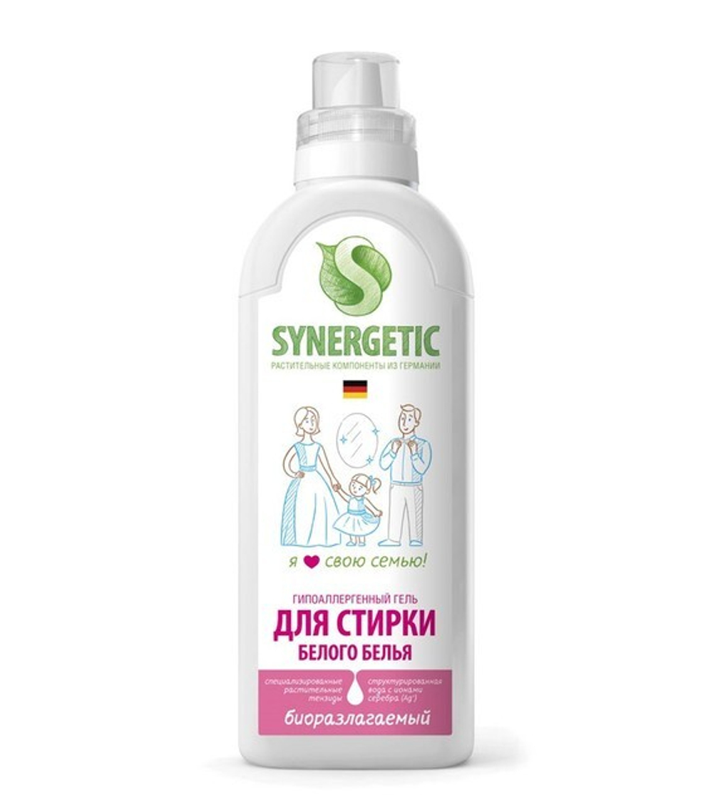 Synergetic Средство д/стирки БЕЛЫХ тканей 750 мл *4*12*
